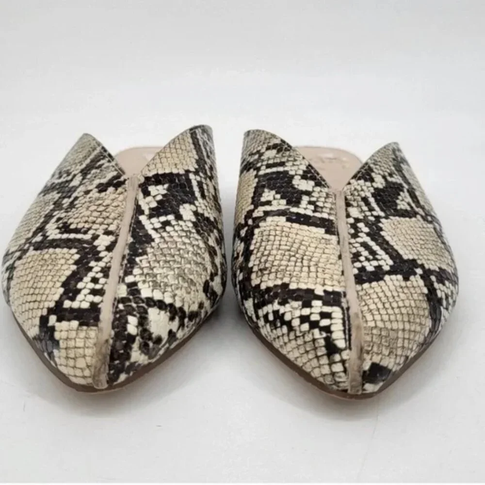 H by Halston Snakeskin Slides Mules size 8 - Picture 4 of 10